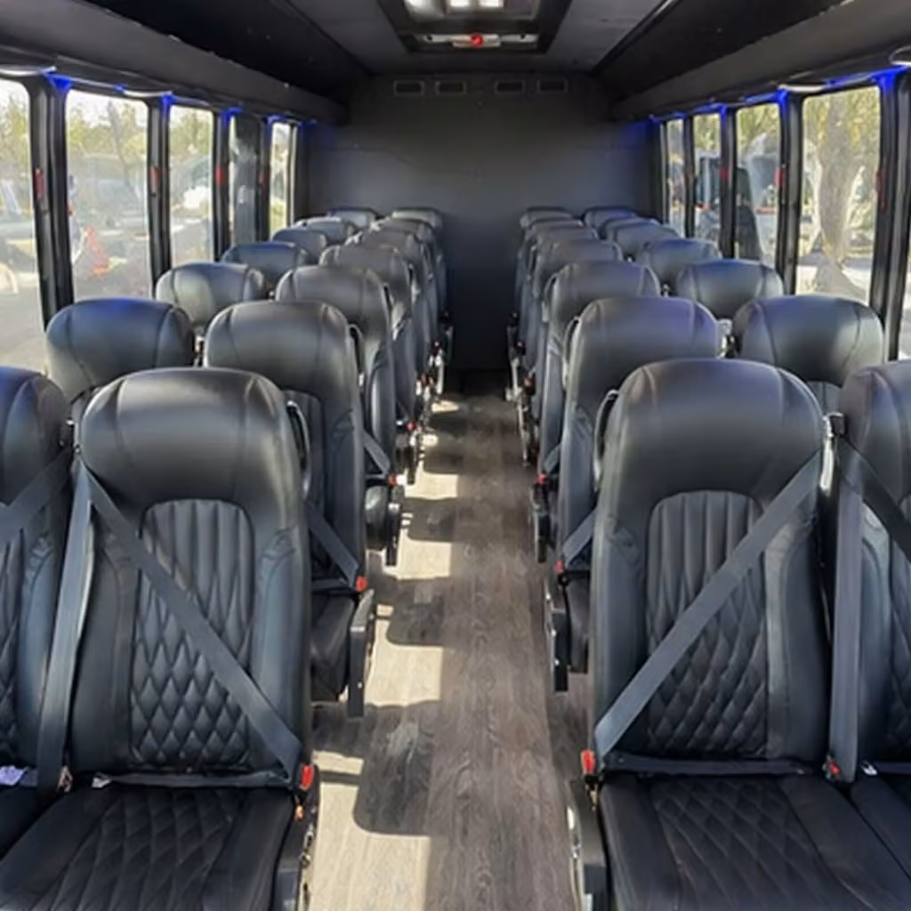 28 passenger minibus inside